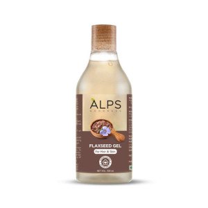 Alps Goodness Flaxeed Gel For Hair & Skin | Frizz-Control | Smoothening | Moisture Rich | Soft Long Hair-300 Ml