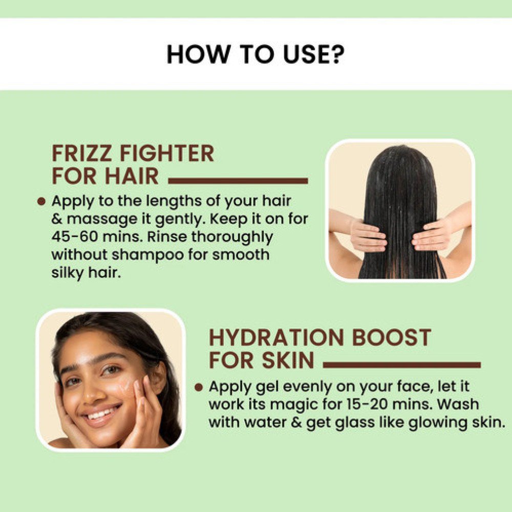Alps Goodness Flaxeed Gel For Hair & Skin | Frizz-Control | Smoothening | Moisture Rich | Soft Long Hair-300 Ml