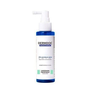 DERMDOC by Purplle 5% Glycolic Acid Underarm Brightening Spray Treatment  Exfoliating Brightening | Multi-Purpose Spray for Hyperpigmentation, Dark Spots, Dark Neck, Dark Und