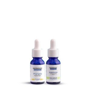 DERMDOC  for Clear Skin | 2% Salicylic Acid Face Serum (15 ml) oily skin  blackheads, whiteheads acne prone skin-15ml Pack Of-2
