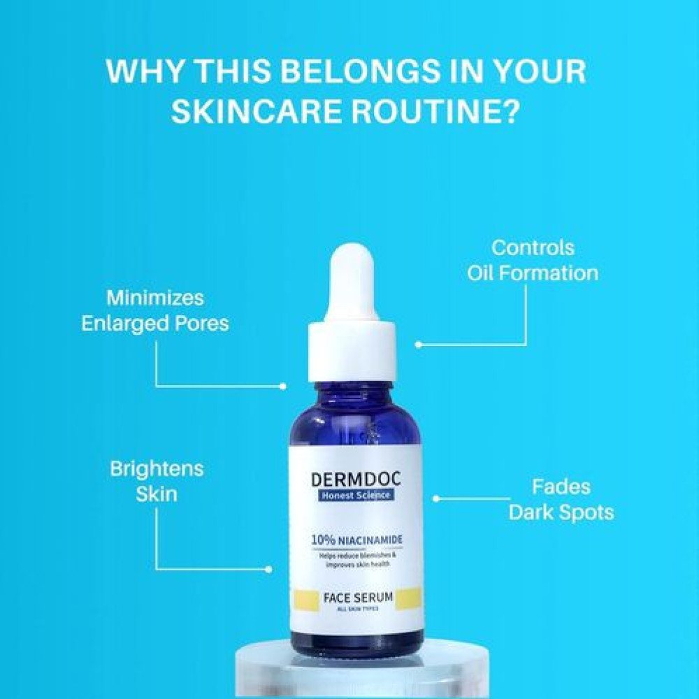 DERMDOC  for Clear Skin | 2% Salicylic Acid Face Serum (15 ml) oily skin  blackheads, whiteheads acne prone skin-15ml Pack Of-2