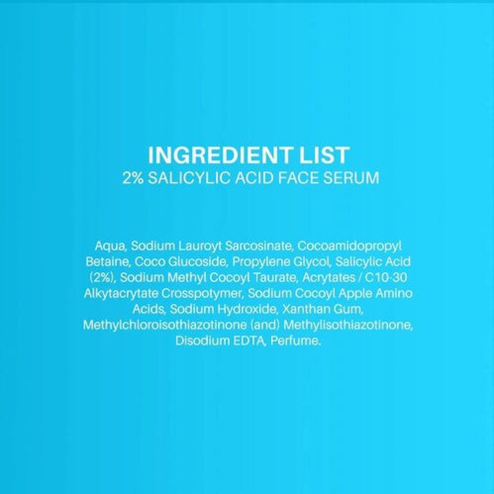 DERMDOC  for Clear Skin | 2% Salicylic Acid Face Serum (15 ml) oily skin  blackheads, whiteheads acne prone skin-15ml Pack Of-2