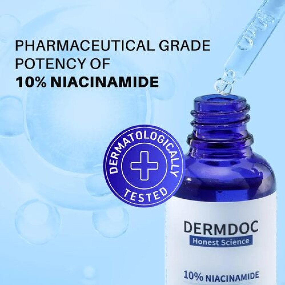 DermDoc 10% Niacinamide Face Serum skin radiance face serum, niacinamide serum-15 ml