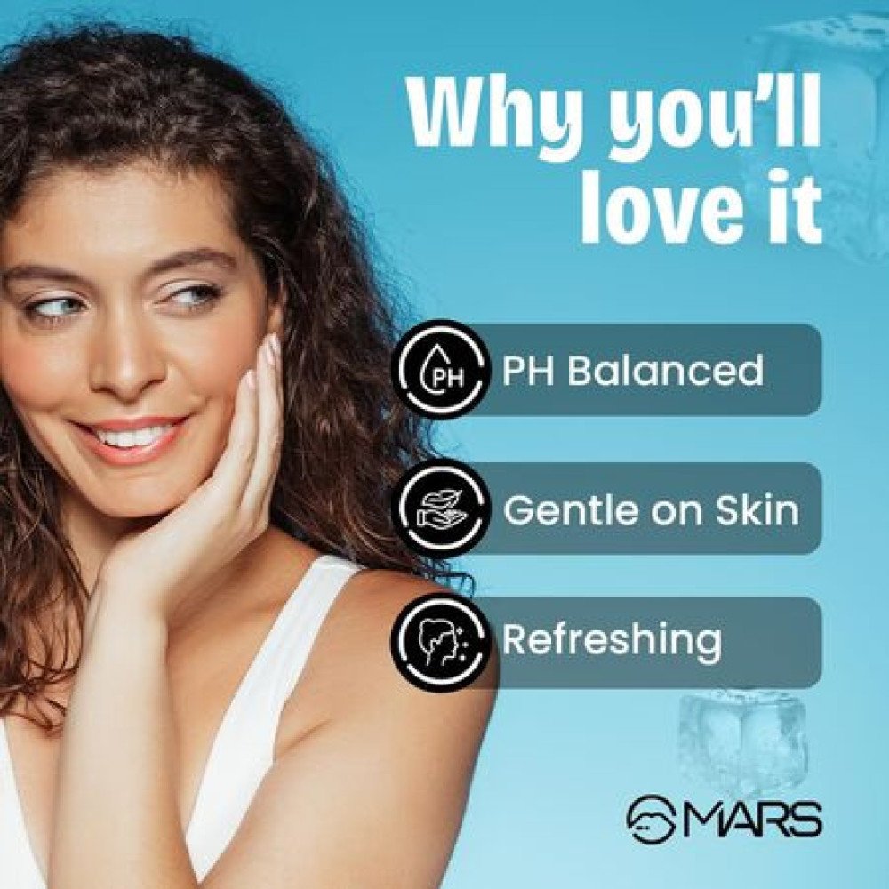 MARS Refreshing Wet Wipes for Face| Facial Cleansing | Refreshing & Skin Hydration| Soothing for skin | pH Balance & Alcohol Free | Nourishing with Fruit extract | 25 Wipes | Ice