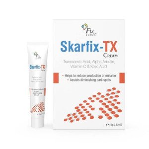 Fixderma Tranexamic Acid + 2% Kojic Acid + 1% Arbutin SKARFIX -TX Face Cream | Pigmentation Removal Cream | Kojic Acid | Uneven Skin Tone - 15 gm