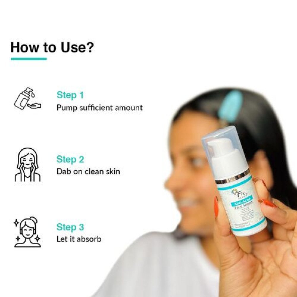 Fixderma 2% Salicylic Acid Serum for Anti Acne & Spot Treatment with 5% Azelaic Acid & 4% Mandelic Acid | Anti Acne Face Serum | Face Serum for Men & Women for Oily Skin - 30Gm