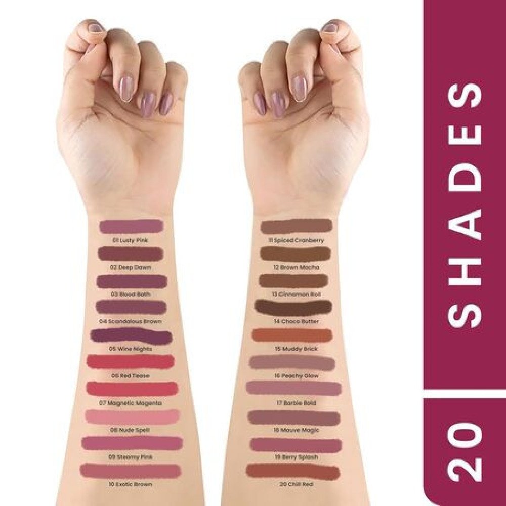 MARS Matte Liner | One Swipe Smooth Application | Long Lasting Lip Pencil | (1.6gm)(Satin)