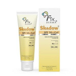 Fixderma Shadow Sunscreen SPF 50+ PA+++ Gel | Sunscreen SPF 50 for Oily, Acne Prone & Normal Skin | Broad Spectrum & UVA & UVB Protection | Lightweight | No White Cast | For Unisex - 7