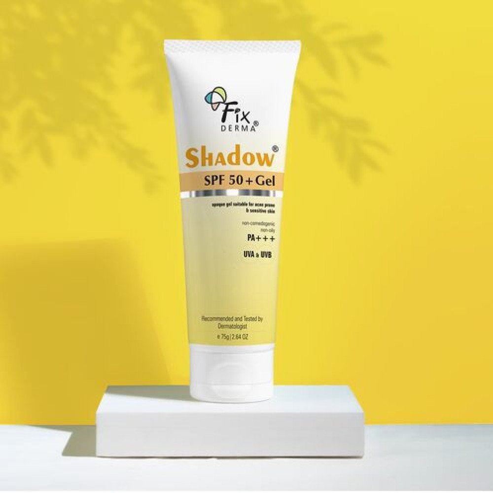 Fixderma Shadow Sunscreen SPF 50+ PA+++ Gel | Sunscreen SPF 50 for Oily, Acne Prone & Normal Skin | Broad Spectrum & UVA & UVB Protection | Lightweight | No White Cast | For Unisex - 7
