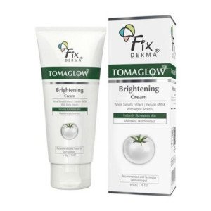 FIXDERMA Tomaglow Brightening Face Cream With White Tomato Extract, Excutin 4MSK With 2% Alpha Arbutin 4% Niacinamide, Lightens Dark Spots & Instantly Illuminates Skin, Face Cream For"