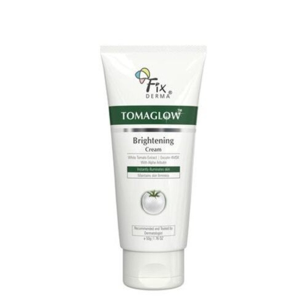 FIXDERMA Tomaglow Brightening Face Cream With White Tomato Extract, Excutin 4MSK With 2% Alpha Arbutin 4% Niacinamide, Lightens Dark Spots & Instantly Illuminates Skin, Face Cream For"