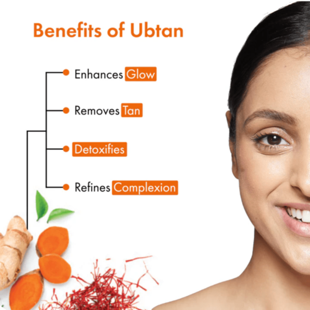 Good Vibes Ubtan Insta Glow Night Cream, 50 g | Brightening Moisturizing Nourishing Face Moisturizer For All Skin Types | With Turmeric, Saffron, Vitamin B3 | No Parabens, Sulphates &\