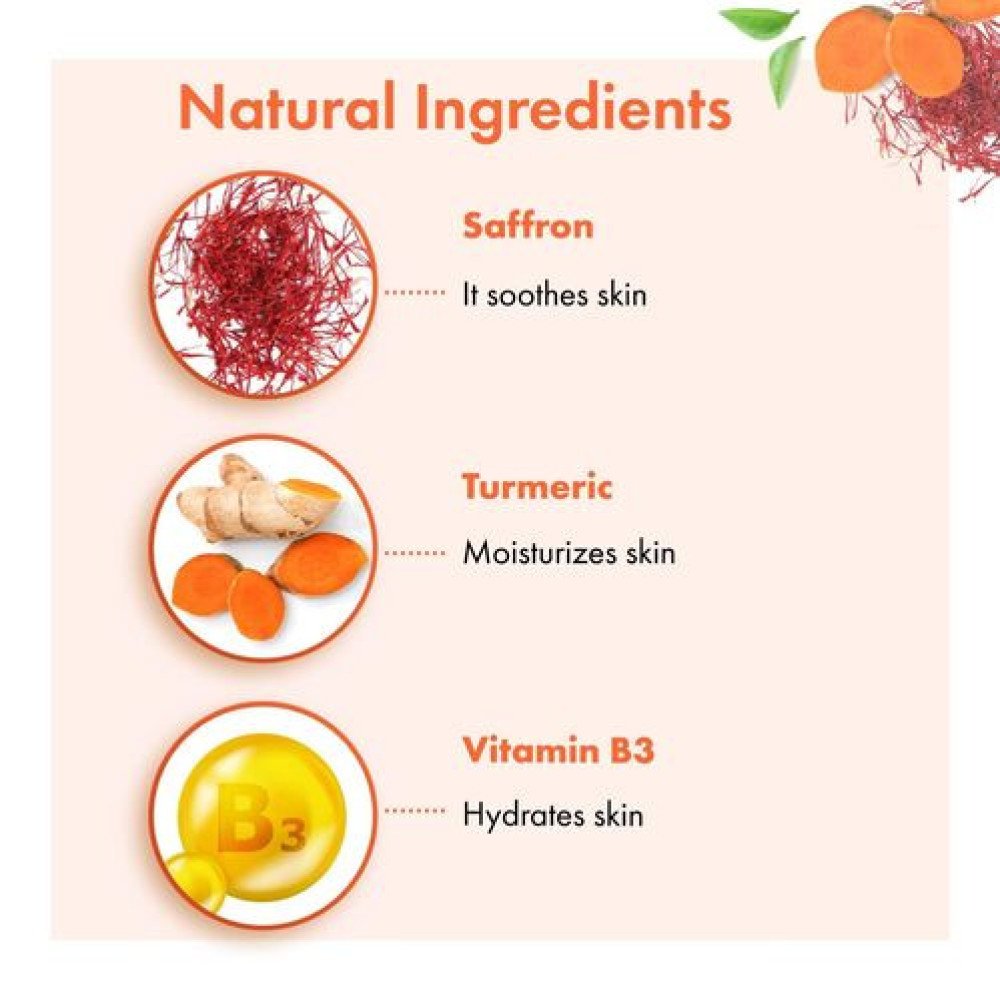 Good Vibes Ubtan Insta Glow Face Wash, 120 ml | Brightening, Soothing, Moisturizing Face Cleanser For All Skin Types | With Turmeric, Saffron, Vitamin B3 | No Parabens, Sulph