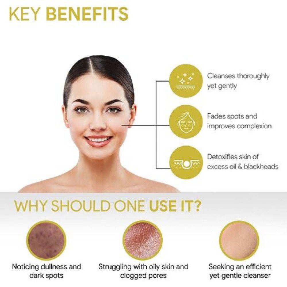 Good Vibes Papaya Brightening Face Wash 120 ml - Radiant Glowing Moisturizing Brightening Anti Ageing Pore Cleansing Formula for All Skin Types, Natural, No Parabens & Mineral Oil, No