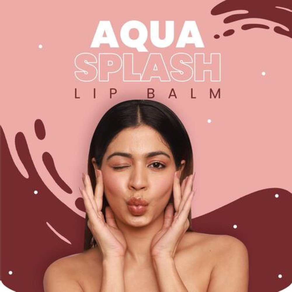 MARS Aqua Splash Tinted Lip Balm Enriched with Shea Butter, Jojoba Oil, Vitamin-E & Cocoa Extract | Repair Chapped Lips | Non-Sticky, Moisturising & Nourishing | 3.0 gm (01-P