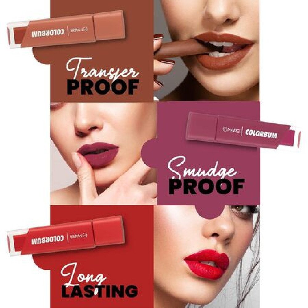 MARS Colorbum Liquid Matte Lipstick for Women | Smudge Free | Water Proof & Long-Lasting 5.5ml (18-Grapy Goa)