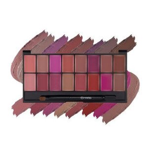 MARS Infinity Lip Palette | Demi Matte | 16 Colors to Infinte Lipstick Colors | Free Spatula cum Applicator (36.0 gm) (03-Multicolor)