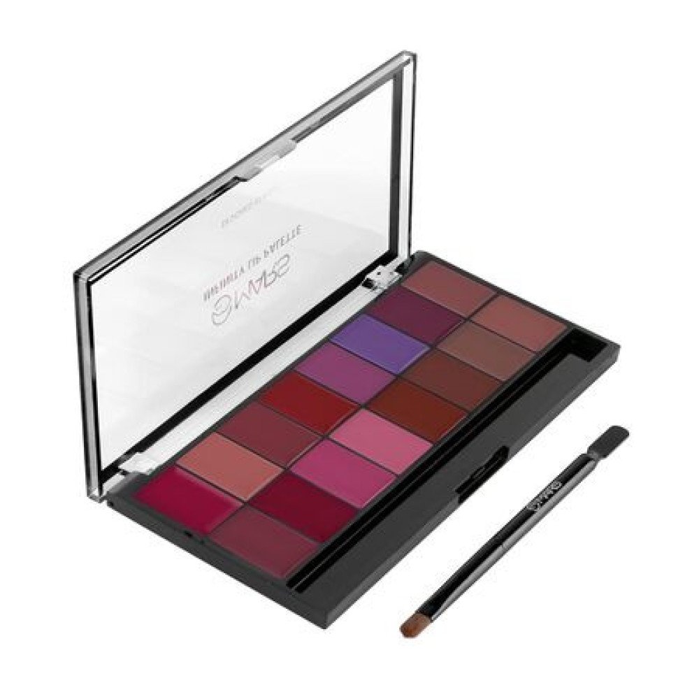 MARS Infinity Lip Palette | Demi Matte | 16 Colors to Infinte Lipstick Colors | Free Spatula cum Applicator (36.0 gm) (01+02-Multicolor)