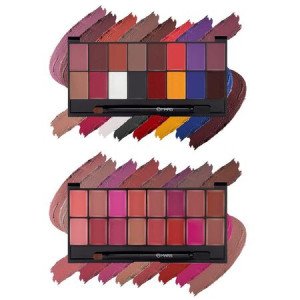 MARS Infinity Lip Palette | Demi Matte | 16 Colors to Infinte Lipstick Colors | Free Spatula cum Applicator (36.0 gm) (01+03-Multicolor)