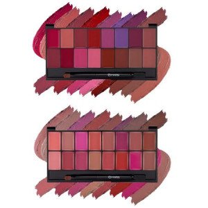 MARS Infinity Lip Palette | Demi Matte | 16 Colors to Infinte Lipstick Colors | Free Spatula cum Applicator (36.0 gm) (02+03 - Multicolor)