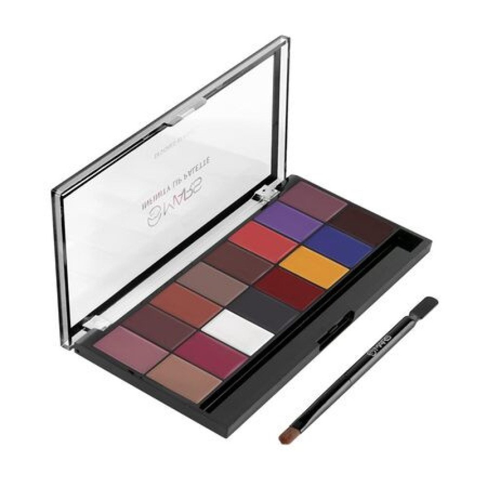 MARS Infinity Lip Palette | Demi Matte | 16 Colors to Infinte Lipstick Colors | Free Spatula cum Applicator (36.0 gm) (01-Multicolor)