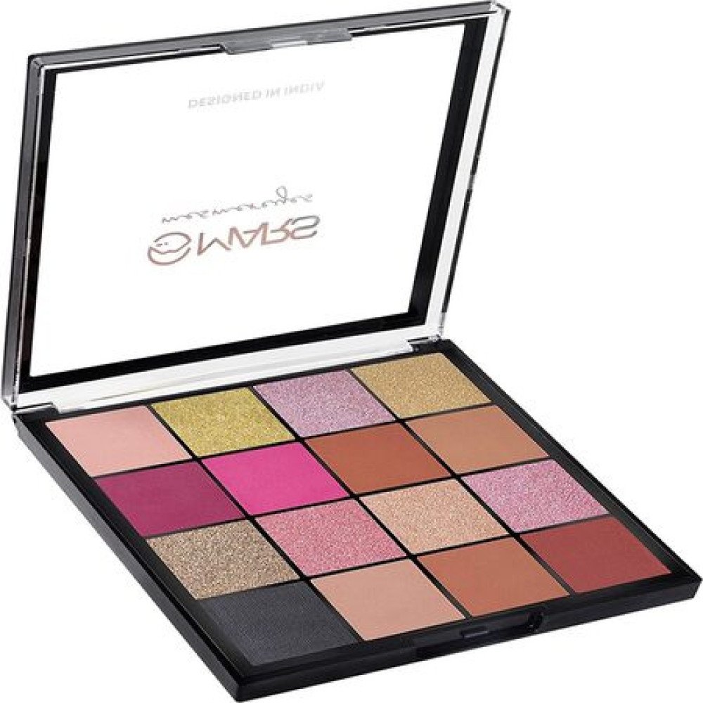 MARS Highly Pigmented Mesmereyes Smoky Eyes, 16-Color Eyeshadow Palette | Multicolor | Matte Finish | Shimmery Eye Shadow Palette | (20.8 G) (01-Multicolor)