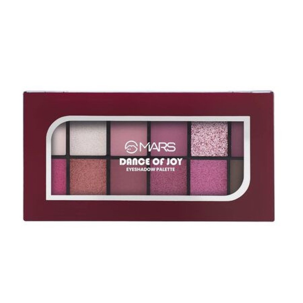 MARS 12 Shades Dance of Joy Eyeshadow Palette | Highly Pigmented and Blendable | Multicolor | Matte and Shimmer Finish 01-Multicolor (13.2g) (Shade-01)