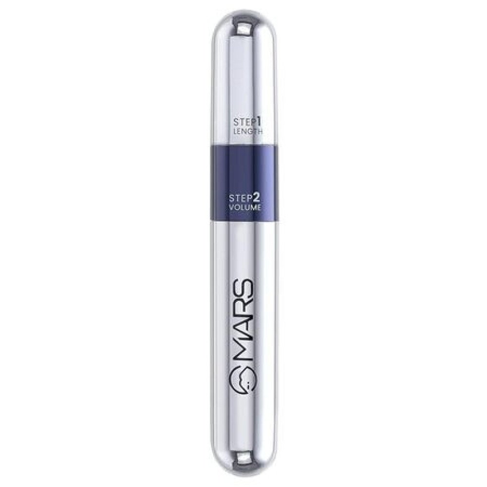 MARS Double Trouble Volumizing and Lengthening Mascara | 2-in-1 Mascara for Women | Long Lasting (15 ml) (Black)