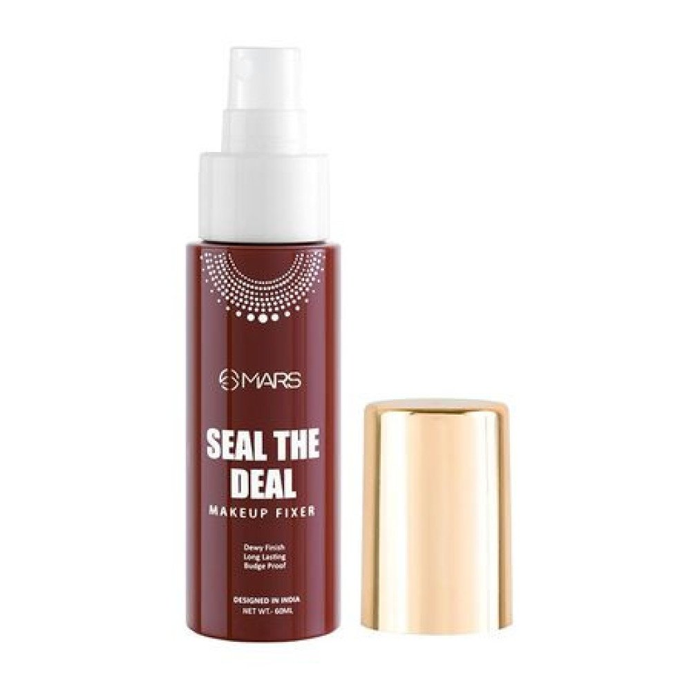 MARS Seal the Deal Long-Lasting Makeup Fixer Spray with Hyaluronic Acid | Hydrating Dewy Base Setting Spray for Professional Face Makeup | Budge Proof | Non Sticky (60 ml)