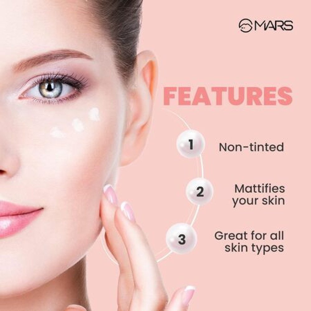 MARS Pore Cure Primer | Smooth Base | Long Lasting Makeup Primer with Oil Control (30ml)