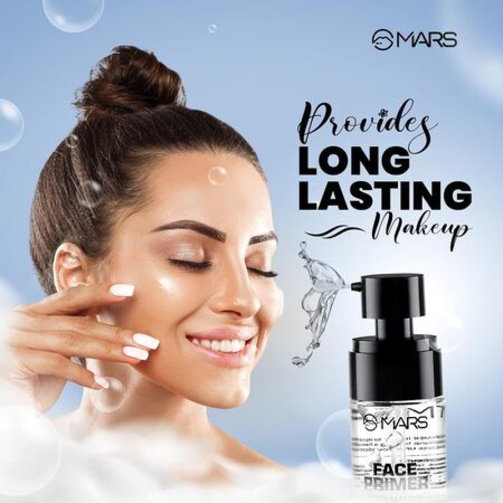 MARS Primer for Face Makeup For All Skin Types | Perfectly Blurs Pores, Wrinkles and Fine Lines | Oil Control | Lightweight Texture (30ml)